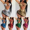 Womens one-piece hip wrap skirt set swimsuit sexy OL light mature spicy girl tie up one piece high waisted Q1E1