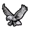 Black Brave Eagle Patches Cloths Clothing brodery Punk Rock Bike Patch Grand Biker Patch Motorcycle Patch