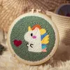 Monksduk för DIY broderier Nålarbete Tyg Sy Punch Punch Accessory Handgjorda Chrismas gåvor 6 storlekar DIY Hantverk gåva