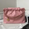 Designer de luxo Bolsa de crossbody Bolsa de ombro de qualidade de qualidade genuína Bola preta rosa Bola pequena bolsa de bolsas com caixa