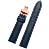 Watch Bands Genuine leather bracelet blue color watch strapfor citi-zen ro-ssini watchband14 16 18 20mm 21 22mm 23mm watch bandwholesaleL2404