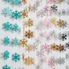 Royal Blue Little Snowflake Garland Inverno Wonderland Decorazioni per feste natalizie Banner Snowflake Banner per feste di Natale