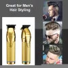 Trimmers Professionelles Haar Trimmer Gold für Männer wiederaufladbare Friseur schnurloses Haar Schneiden t Maschinen Haarstyling Bart Trimmer V4D1