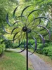 Outdoor Wind Spinner Kinetic Sculpture Garden House Windmill Decor Wind Mill Weather Vane Exterior Yard Metal Windmill Decor