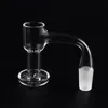 Deux styles de haute qualité entièrement soudés biseautés fumant terp slurper banger en quartz pour les sachets en eau en verre tamponnets