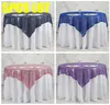 Table Cloth 5pcs Lot 152x152cm Glitter Sequin Tablecloth Overlay Poly For Wedding Event Party El Decoration4948984