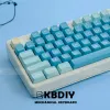 アクセサリーkbdiy gmk keycap sea salt lemon pbt double shot keycaps saプロファイルキーキャップセットiso