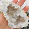 Crystal Mineral Quartz White Crystal Spécimen de la grotte