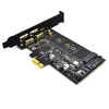 カード2x 2x USB 3.0 Typec M.2 PCIEアダプターM2 SSD SATA BキーからPCIE 3.0コントローラーコンバーター2260 2260 2242 2230 NGFF