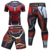 Muay Thai Shorts MMA Rashguard T-shirts +Pants Bjj Gi Boxing Jerseys MMA Clothing Kickboxing Sportwear Sets Boxeo Gym Clothes