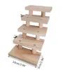 090C Natural Wood 3/4/5/6/7/8 lager Hamster Ladder Toys Pet Parrot Climbing Trapps Gifts Cage Accessory