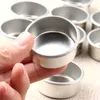 12 adet mini mum kavanozlar yuvarlak metal mum bardaklar çay ışık tenekeleri diy tealight tutucular ev dekor DIY el yapımı mum kaplar
