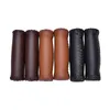 Vintage Retro Riding Mtb Road Mountain Bike Bicycle Styrbar Grip Artificial Leather Cycling Grip Ends 1Pair 3 Färger