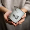 Luwu Keramik -Tee -Krüge Chahai niedliche Katze Chinese Kung Fu Tea Accessoires 300 ml