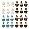 12pcs / set eid mubarak cupcake toppers gâteau tasses emballages festival du Ramadan décoration de fête musulman islamique