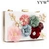 Elegante vrouwen Bloemen Acryl Koppeling Tas Avondtas Exquisite Design For Ladies Girls Party Bag Wedding Box Tas Portekoppelingen