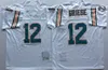 1994 Throwback Football 13 Dan Marino Jersey 75th Anniversary Vintage 39 Larry Csonka 12 Bob Griese Team Green Color White All Stitched Retro Pure Cotton Sewing