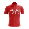Fiets voor altijd zomer Red Cycling Jersey Set Short Sleeve Bib Shorts Gel Breathable Pad Maillot Ciclismo Hombre