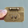 ヨーロッパのアンティーク5pcs純粋な真鍮小型ロックハスプスジュエリーギフトボックスチェストケースケースロックキャッチラッチバックル