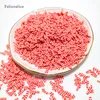 20 g polymeer klei kerstriet rood witte hagelslag mooie confetti voor ambachten diy maken nagelplakken slijsten materiaal