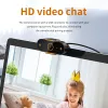 Webcams 2.0 1080p Webcam Auto Focusing Web Camer Cam Microphone для ПК на рабочем столе 480p/720p/2K Webcam 5 миллионов пикселей