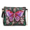 DIY Special Diamond Painting Pouch Peafowl Butterfly Flower Leather Chain Bags Women Storage Bag Diamond Embroidery Wallet Pouch