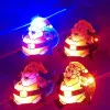 25pcs LED Flashing Brooch Pin Light Up Glow in Dark Badge Kids Adults Toy Gift Party Christmas navidad