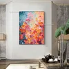 Abstract Flower Oil Painting su tela 100% dipinto a mano colorato arte floreale arte di tela personalizzata dipinto arte da parete moderna per arredamento per la casa