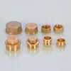 1/8 1/4 3/8 1/2 3/4 Male Female Thread Brass Pipe Hex Head End Cap Plug Fitting Quick Connector Brass Universal Faucet Adapter