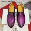 Berluti Business Leather Shoes Oxford Calfskin Handmade Top Quality Berlutis loafers PLAYTIME PALERMO casual sports one step lazywq 2C0K