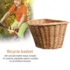 Bicycle Front Basket Waterproof Durable Bicycle Handlebar Case Hand-woven bicycle basket wicker for adult and children adult