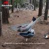 Hammocks Naturehike portable ultra light camping single hanger bearing 150kg outdoor 30D nylon swing mini device suspension storage bagQ