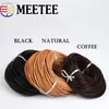 2 metri Meeter Meetae 1-10 mm rotonda corda in pelle vera in pelle per la collana bracciale Correstri di gioielli fai-da-te borse per la creazione di accessori artigianali.
