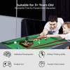 Mini piscina portatile Billiard tavolo da biliardo mini snooker americano biliardo di biliardo per bambini triangolo da piscina da tavolo da piscina per interni