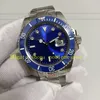 12 Style 904L ACTEUR AVEC BOX MONTRE Men 40 mm Classic 116619 Blue Diamond DIAL Céramic Cérame 18K Gol jaune 116613 Mentes mécaniques sport automatiques