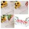 Vases Wedding Decoration Family Dining Rectangular Modern Acrylic Table Transparent Vase