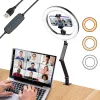 Lights Apexel Selfie Ring Light Photography Rim LED de lampe avec un support mobile en option Montage Tripod Stand Ringlight for Live Video