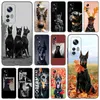 Animal Doberman Dog Phase Telefon dla Xiaomi Mi 9se 9t 10t 11i 11t Lite NE POCO C40 F3 M3 X3 GT NFC M4 X4 Pro 5G Soft Black Cover