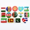 Kraje azjatyckie flagi narodowe naklejki na lodówki Kreatywne Iran Afganistan Indie Flagi Flagi Magnety