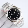 214270 Dial Explorer 2024 Luminous SUPERCLONE Wristwatches C Men 904L 3132 Gray Watch Mechanical II 39Mm Designer Clean Factory Lean 704