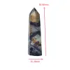 Natural Crystal Point Calcite Healing Stone Obelisk Colorful Quartz Wand Vacker prydnad för heminredning Energipyramid