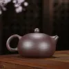 Yixing Tea Pot Polple Clay Xishi Tele Tele Bellezza fatte a mano Kettle minerale grezzo Oro nero viola set da tè a sabbia da 188 palline Filtro