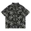 Men's Casual Shirts YPRS Baroque Shirt Short Sleeve Fashion Brand Loose Oversize Coat Imported-china