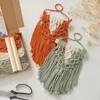 Tapadiques Tapestry Kit pour les débutants Portable Makes with Cotton Fil en bois Stick DIY Creative Débutant convivial