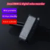 Enregistreur B800 Mini Enregistreur vocal numérique avec casque USB Cable Playback Clinon micro dictaphone pour les conférences de travail Réunions Interviews