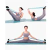 Bandes de résistance bande de yoga étirement tissu long slinom minceur de ceinture auxiliaire adulte latin formation pilates élastique