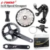 LTWOO AX 1x12 Grupa prędkości Rowerowa przerzutka przerzutka przerzutka WHEILLEUR CRANKSET VG 12S ZŁOTA KWEKA MOŻLIWA 46/50/52T Kaseta dla Simano HG