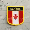 Kanada National National Flag Hafdery Patches Odznaka Tarcza Square Pin jeden zestaw na dekoracji plecaka z tkaniny opaski