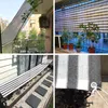 85% ombrage anti-UV blanc gris Stripe Sun Shade Net Garden Plantes Cover Sunshade Net Balcon Screen Privacy Safety Fence Fence