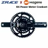 Zrace x Magene RX Power Meter Crankset 2 x 10/11/12スピードチェーンセット、ダブボトムブラケット、パワークランク、P505パワーメータースパイダー